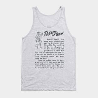 Robin Hood - Sherwood Forest - Little John - Children's book Tank Top